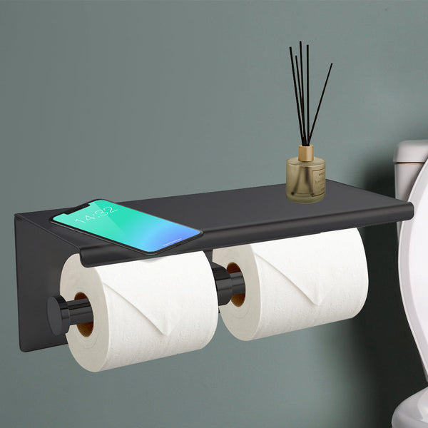 Toilet Paper Holder Double Roll Stainless Toilet Paper Holders & Storage