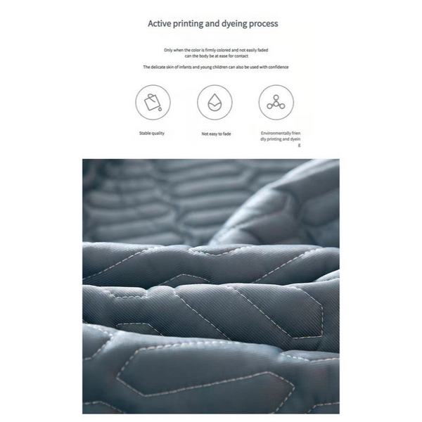 Pair Of Cooling Latex Texture Pillowcase Set Solid Colour 48X74cm Pink Pillow Cases