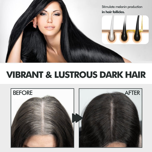 Hair Darkening Spray Natural Black Cover White Smooth Shiny Moisturizing Dense Conditioning Sets & Kits