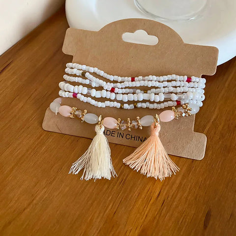 Tassel Rice Bead Bracelet Bracelets