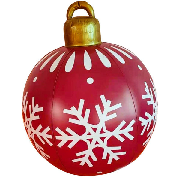 Giant Christmas Ornament Ball Outdoor Pvc 60Cm Inflatable Bauble Seasonal Decorations