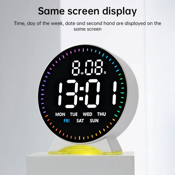 Led Alarm Clock With Custom Jump Second Display Ambient Light Auto Dimming Usb Desk Clock. Alarm Clocks & Clock Radios