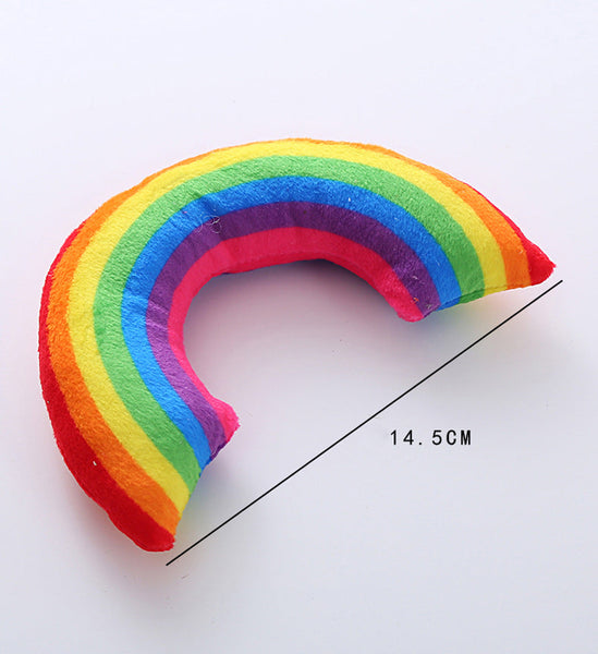 Pet Supplies Cat Toy Rainbow Bridge Pillow With Catnip And Mint Cat Toys