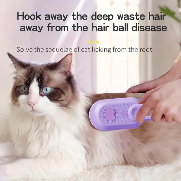 Pet Spray Comb One Button Brush Cleaning Hair Cat And Dog Steam Anti Fly Dog Grooming