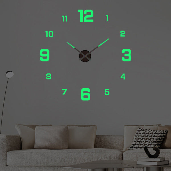 Diy Frameless Creative Wall Clock Decal: A Silent And Stylish Addition For Home Decor Ideal Living Rooms Offices Wall Clocks