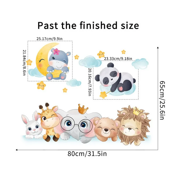 Cute Bear Star Cloud Wall Stickers Kids Rooms Baby Decoration Wall Decals & Stickers