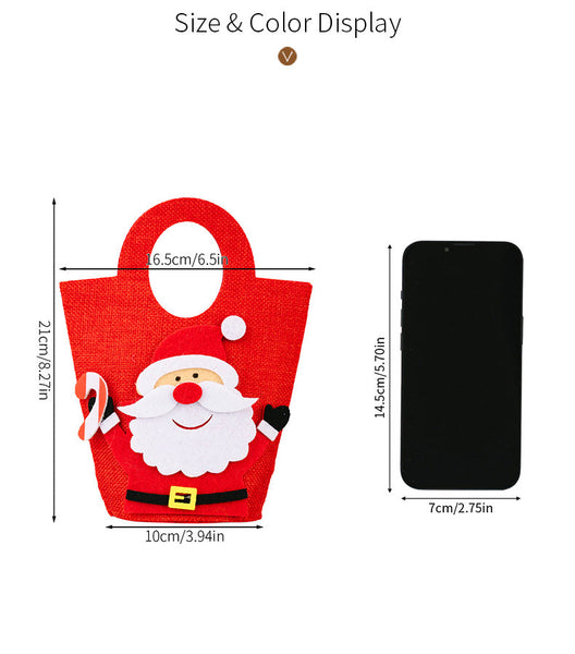 Christmas Decorations Creative Cartoon Carry Bag Santa Claus Gift Children's Candy Apple Seasonal Decorations