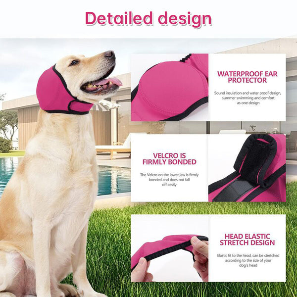 Waterproof Dog Ear Muffs: For Swimming/Grooming Noise Cancelling Calming (Anxiety Relief & Shock Prevention) Dog Grooming