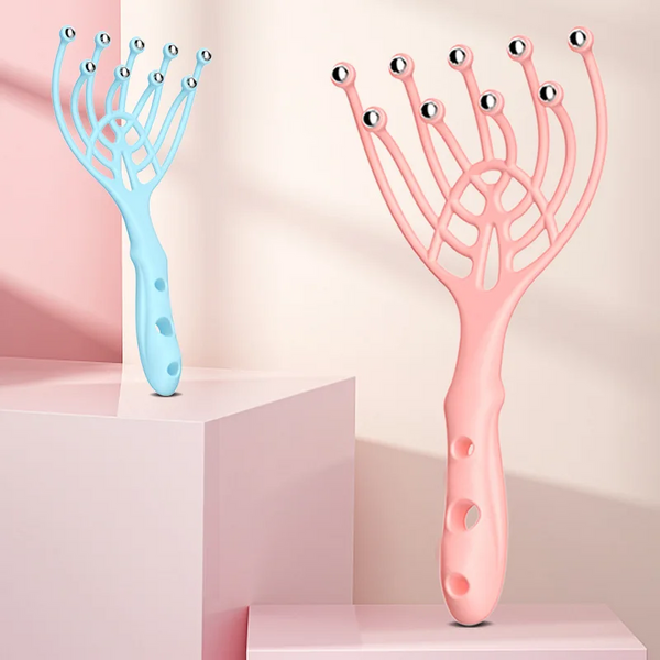 Head Massager 9 Claws Scalp Manual Steel Ball Relaxation Massagers