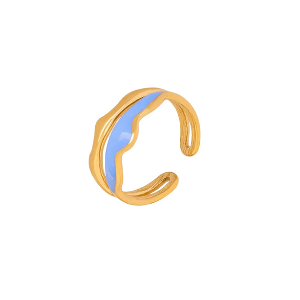 18K Gold Plated Open Ring Rings