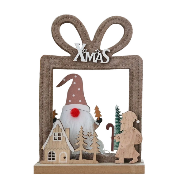 Christmas Gift Hollow Snowman Festival Atmosphere Felt Decoration Desktop Bar Ornament Seasonal Decorations