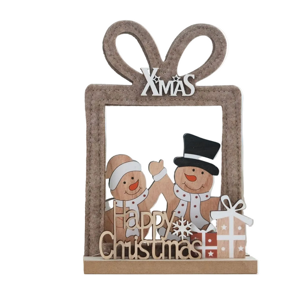Christmas Gift Hollow Snowman Festival Atmosphere Felt Decoration Desktop Bar Ornament Seasonal Decorations