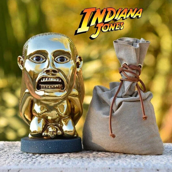 Indiana Jones Idol Golden Fertility Statue Resin Sculpture With Eye Scale Raiders Of The Lost Ark Cosplay Props Ornaments & Statues