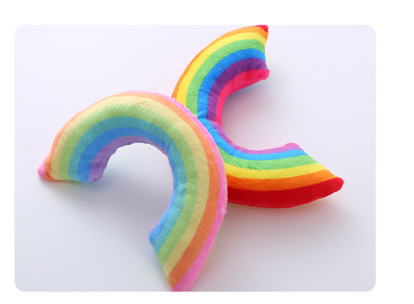 Pet Supplies Cat Toy Rainbow Bridge Pillow With Catnip And Mint Cat Toys