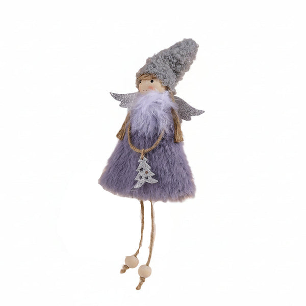 Christmas Decoration Creative Pink Angel Fleece Girl Ornament Tree Hanging Seasonal Decorations
