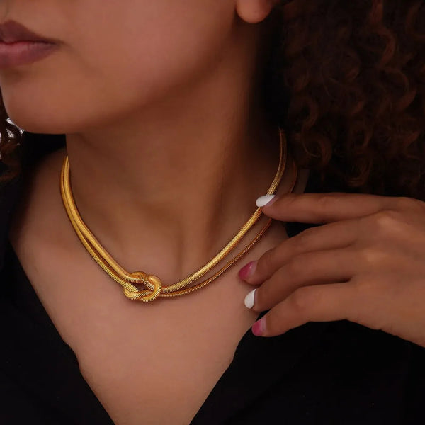 Titanium Steel Knot Necklace Necklaces & Pendants