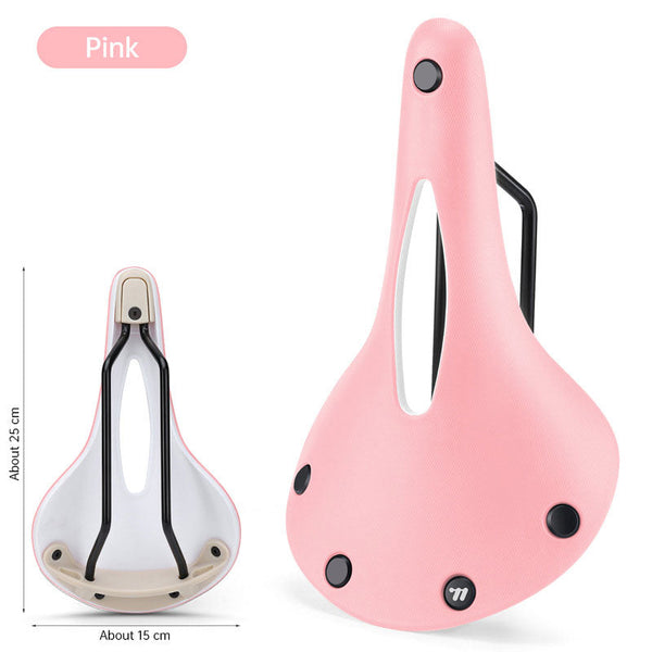 Retro Bicycle Saddle: Wear Resistant Anti Slip Multicolor Hollow Cushion For Road Bikes Bmx Mtb Touring Saddles & Seats