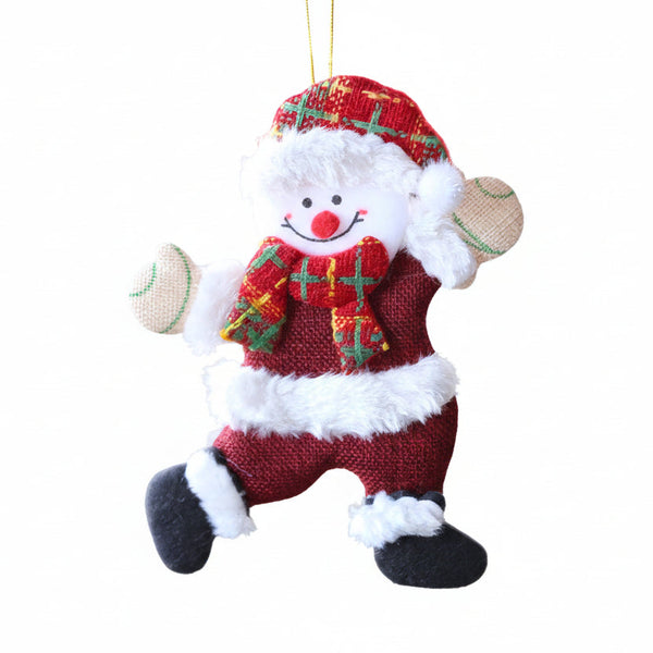 Christmas Dancing Bear Snowman Reindeer Hanging Ornament For Tree Seasonal Decorations