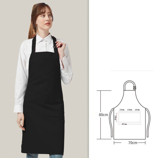 Solid Color Apron For Kitchen And Household Use Waterproof Oil Resistant Aprons