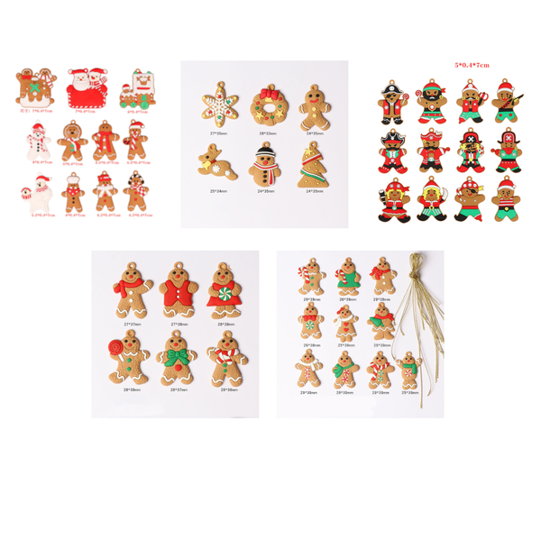 Gingerbread Man Christmas Tree Decoration Pendant Seasonal Decorations