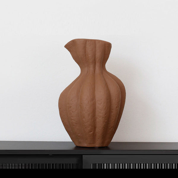 Entrance Wine Cabinet Decoration Home Living Room Art Display Coarse Pottery Vase Display Stands
