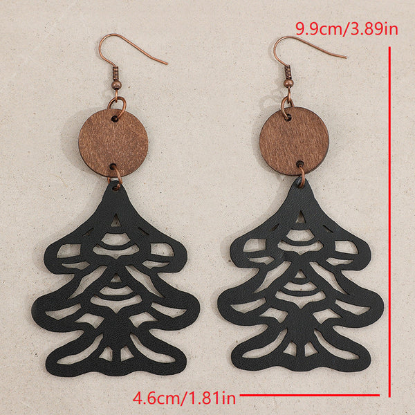 Cutout Tree Shape Earrings