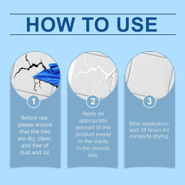 Tile Repair Paint Ceramic For Household Marble Bathtub Wash Basin Toilet Cleaning Waxing & Valeting