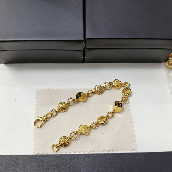 Kroos New Gold Dice Bracelet Bracelets