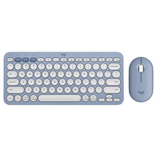 Logitech K380 Mini Bluetooth Wireless Keyboard Tablet Phone Pebble2+K390 Set Keyboards