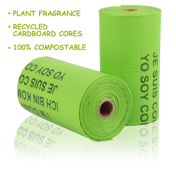 Biodegradable Pet Waste Bags Corn Starch Pla Degradable Poop 4 Pack Box Set Pooper Scooper & Bags