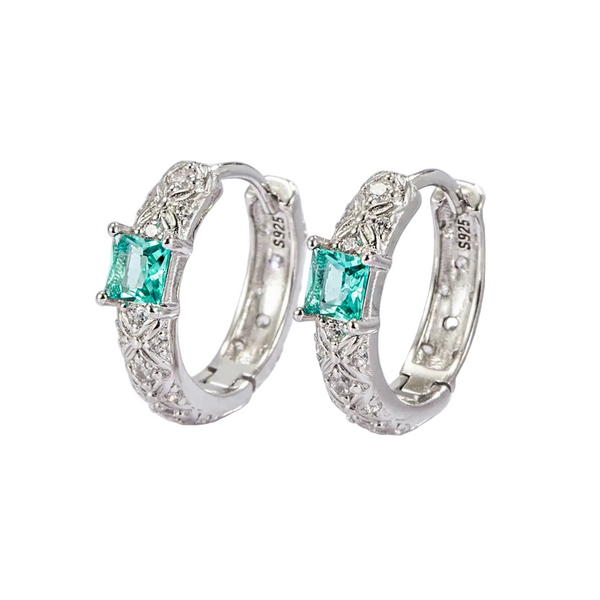 925 Sterling Silver Daily Versatile Platinum Plated Jewelry Earrings