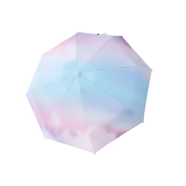 Colorful Gradient Mini Umbrella 8 Ribs Luxury Women Anti Uv Parasol 5 Folding Fashion Sunscreen Small Manual Umbrellas