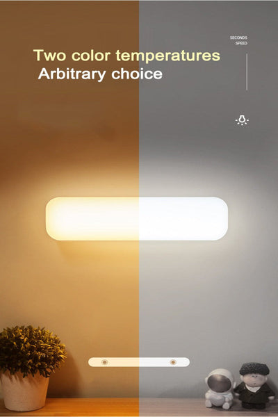 Human Body Sensing Night Light Intelligent Charging Bedroom Bedside Voice Control Home Wireless Corridor Cabinet Night Lights
