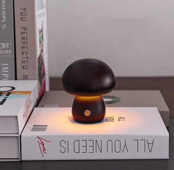 Mushroom Lamp Led Charging Night Light Creative Desk Bedroom Minimalist Touch Switch Ambient Gift Night Lights