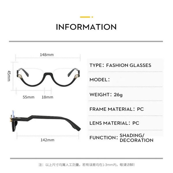 Transparent Cat Eye Prescription Glasses Frame Women Men Eyewear Optical Spectacle Diamond Clear Lens Eyeglasses Eyeglass Frames
