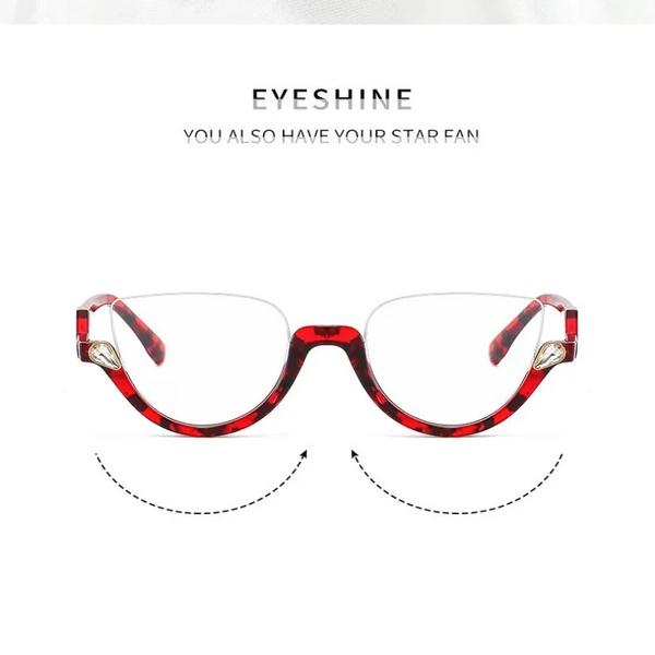 Transparent Cat Eye Prescription Glasses Frame Women Men Eyewear Optical Spectacle Diamond Clear Lens Eyeglasses Eyeglass Frames
