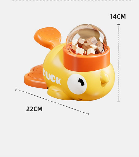 Pet Dog Automatic Feeder Cat Self Entertainment Toy Snack Freeze Dried Food Dispenser Yellow Duck Dog Automatic Feeders