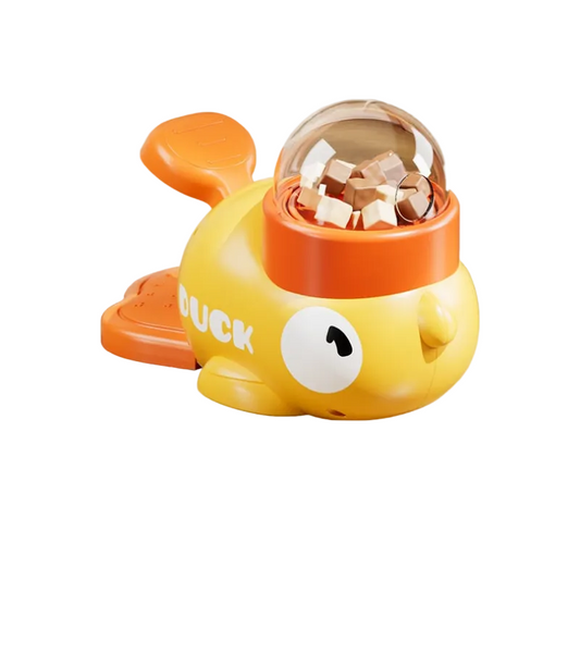 Pet Dog Automatic Feeder Cat Self Entertainment Toy Snack Freeze Dried Food Dispenser Yellow Duck Dog Automatic Feeders