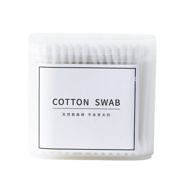 100/200/300Pcs Disposable Double Head Wood Cotton Swab Lipstick Ear Cleaning Buds Makeup Sticks Swabs Tools Sponges Applicators & Cotton