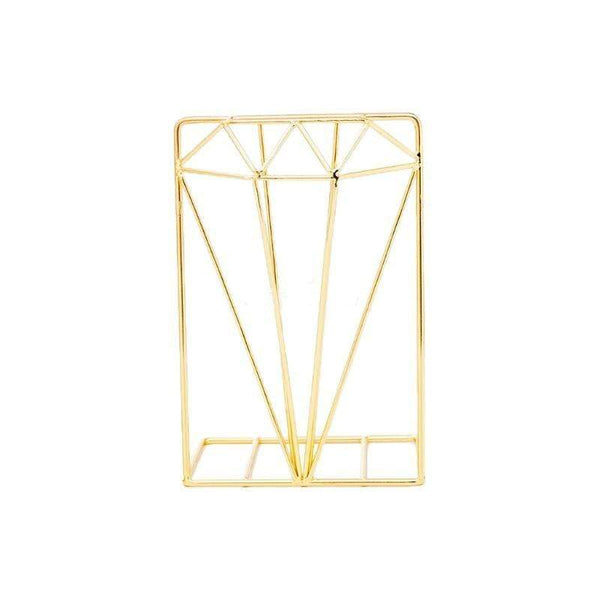 Metal Gold Or Rose Nordic Book Stand Decor Ends Bookends