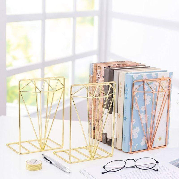 Metal Gold Or Rose Nordic Book Stand Home Decor Ends