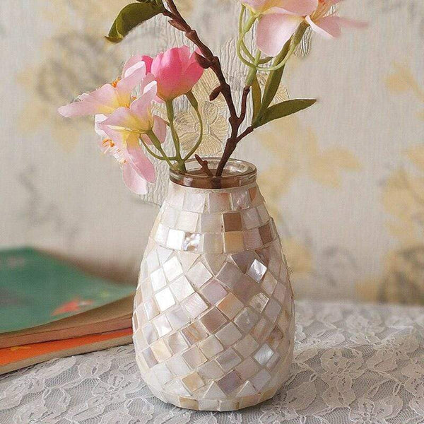 Mosaic Glass Vase Home Decor Accessories