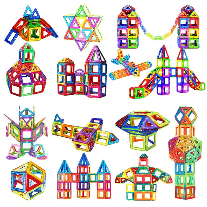 Mag Netic Building Blocks Diy Nets Toys For Kids Designer Construction Set Gifts Children Building Toys Sets & Packs