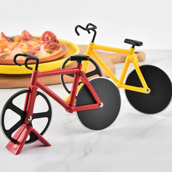 Novelty Cute Stainless Steel Bicycle Pizza Cutter Kitchen Gadget Pastry Cutters