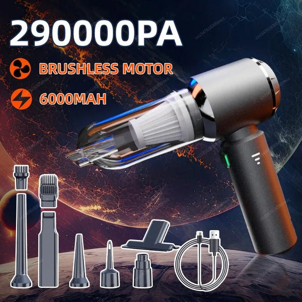 Vacuum Cleaners Vacuum Cleaner With Bag Grey Basic 4 Filters Mini Handheld Portable Blower