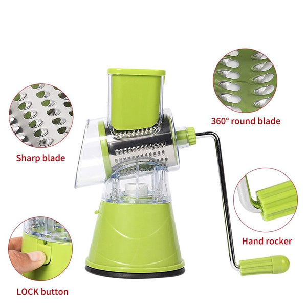 Manual Multifunctional Round Mandoline Slicer Grater Peelers & Slicers
