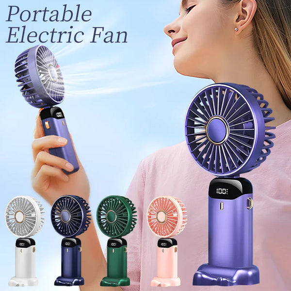 Usb Rechargeable Mini Portable Handheld Electric Fan Neck Hanging Outdoor Portable Fans