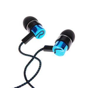1.1M Noise Isolating Stereo In Ear Earphone With 3.5 Mm Jack Wired Headsets - Blue