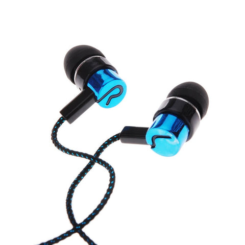 1.1M Noise Isolating Stereo In Ear Earphone With 3.5 Mm Jack Wired Headsets - Blue