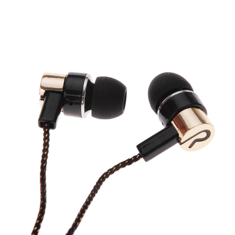 1.1M Noise Isolating Stereo In Ear Earphone With 3.5 Mm Jack Standard Gold
